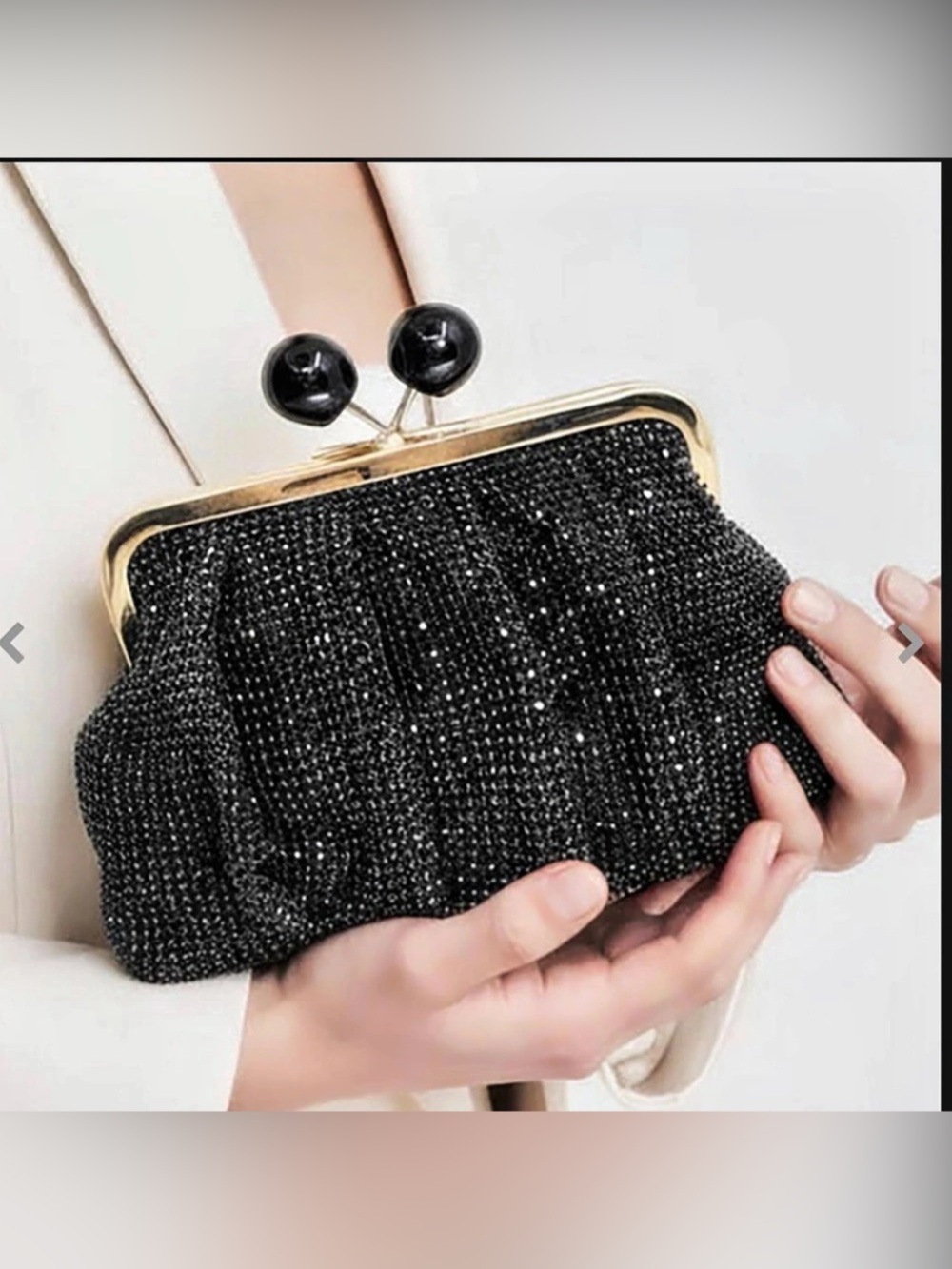 Black Clutch Handbag